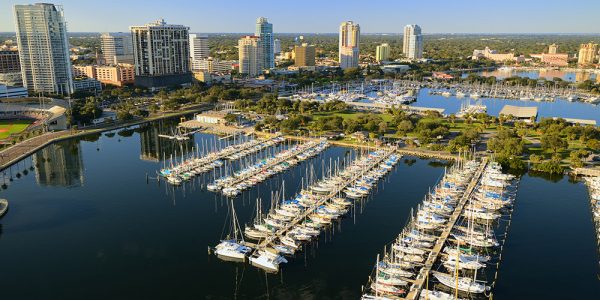 Aerial view of St. Petersburg, Florida